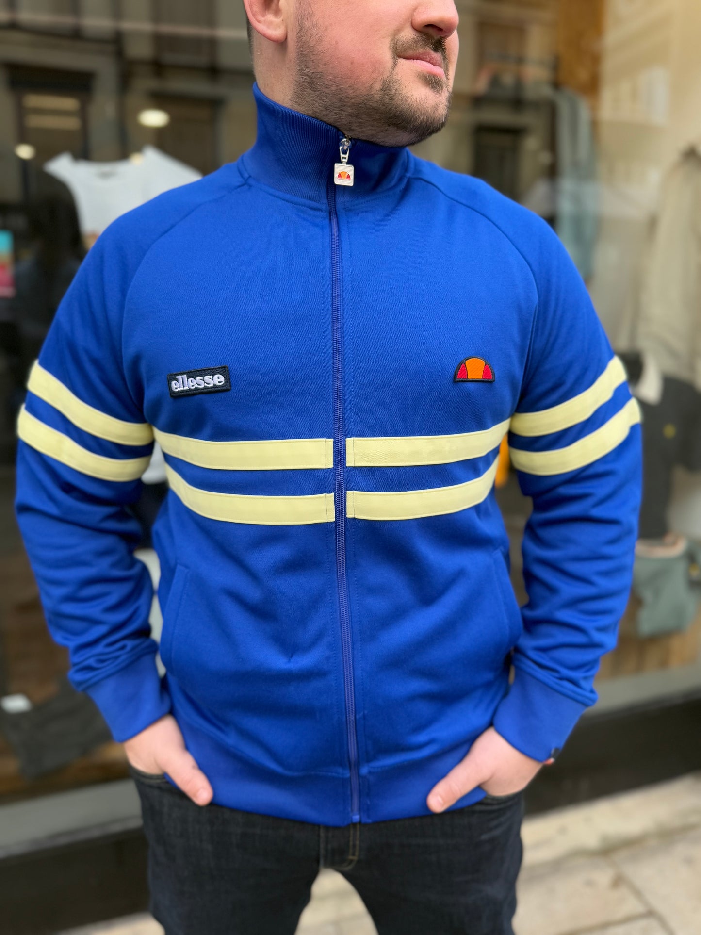 Ellesse Rimini Track Top Blue/Yellow