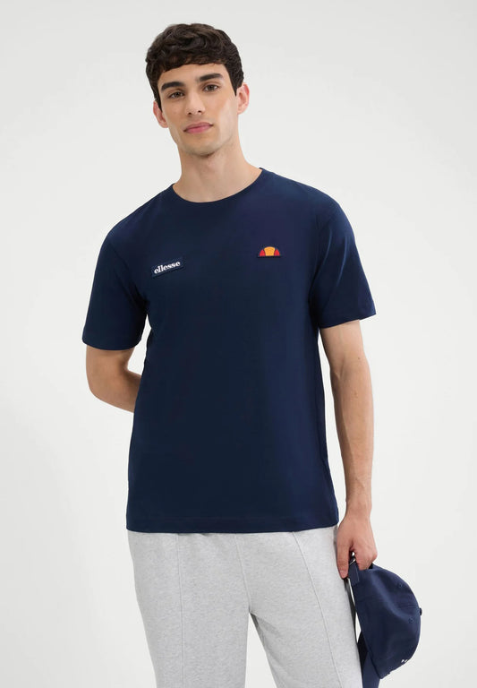 Navy Ellesse Floran T-Shirt featuring the brand logo and casual fit, displayed on a plain background.