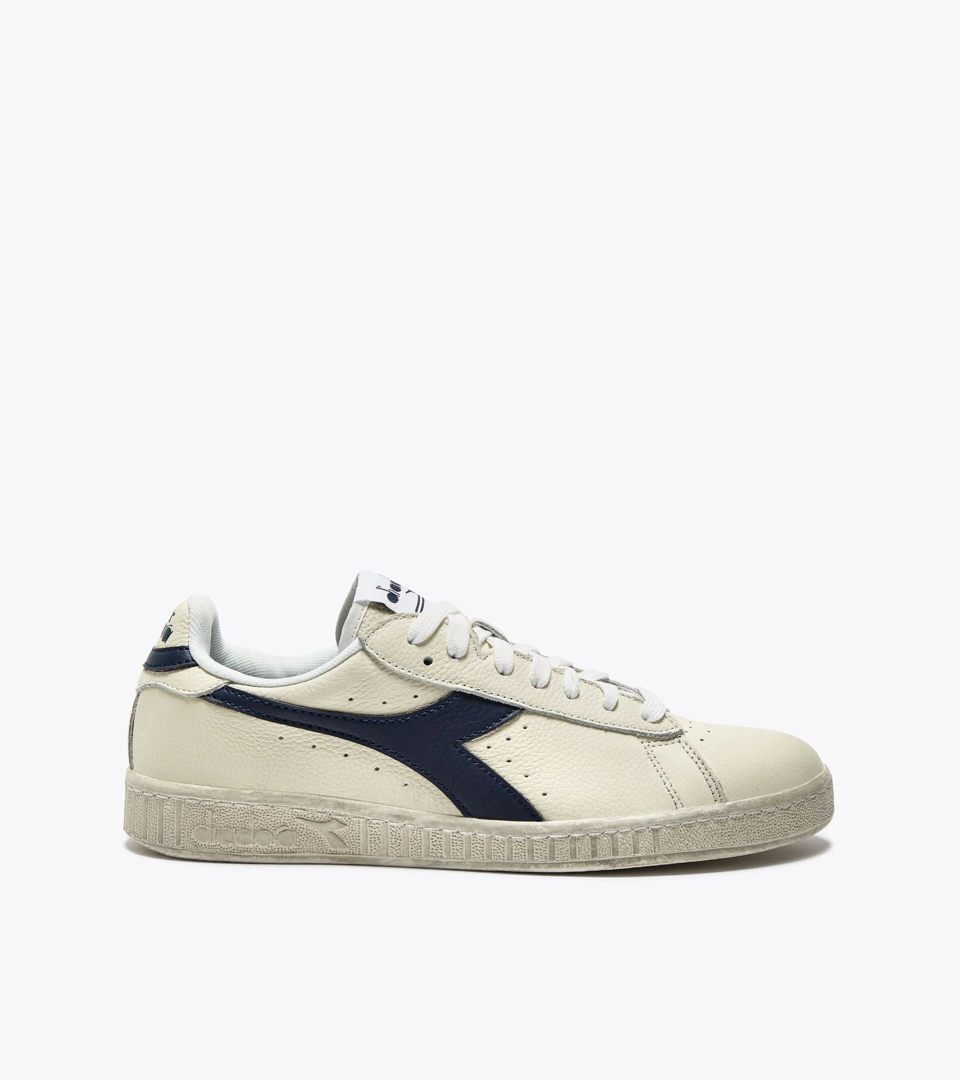 Diadora Game L Low Waxed White/Blue Caspian Sea - RD1 Clothing