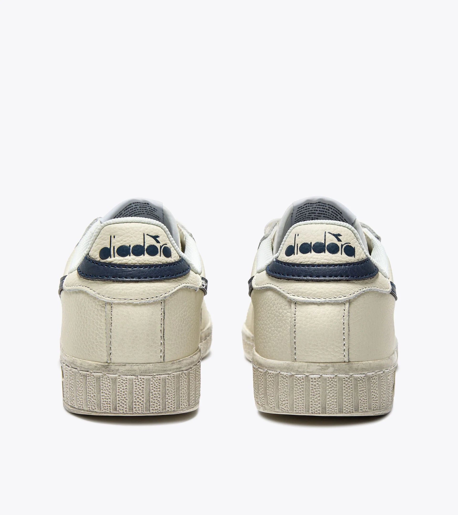 Diadora Game L Low Waxed White/Blue Caspian Sea - RD1 Clothing