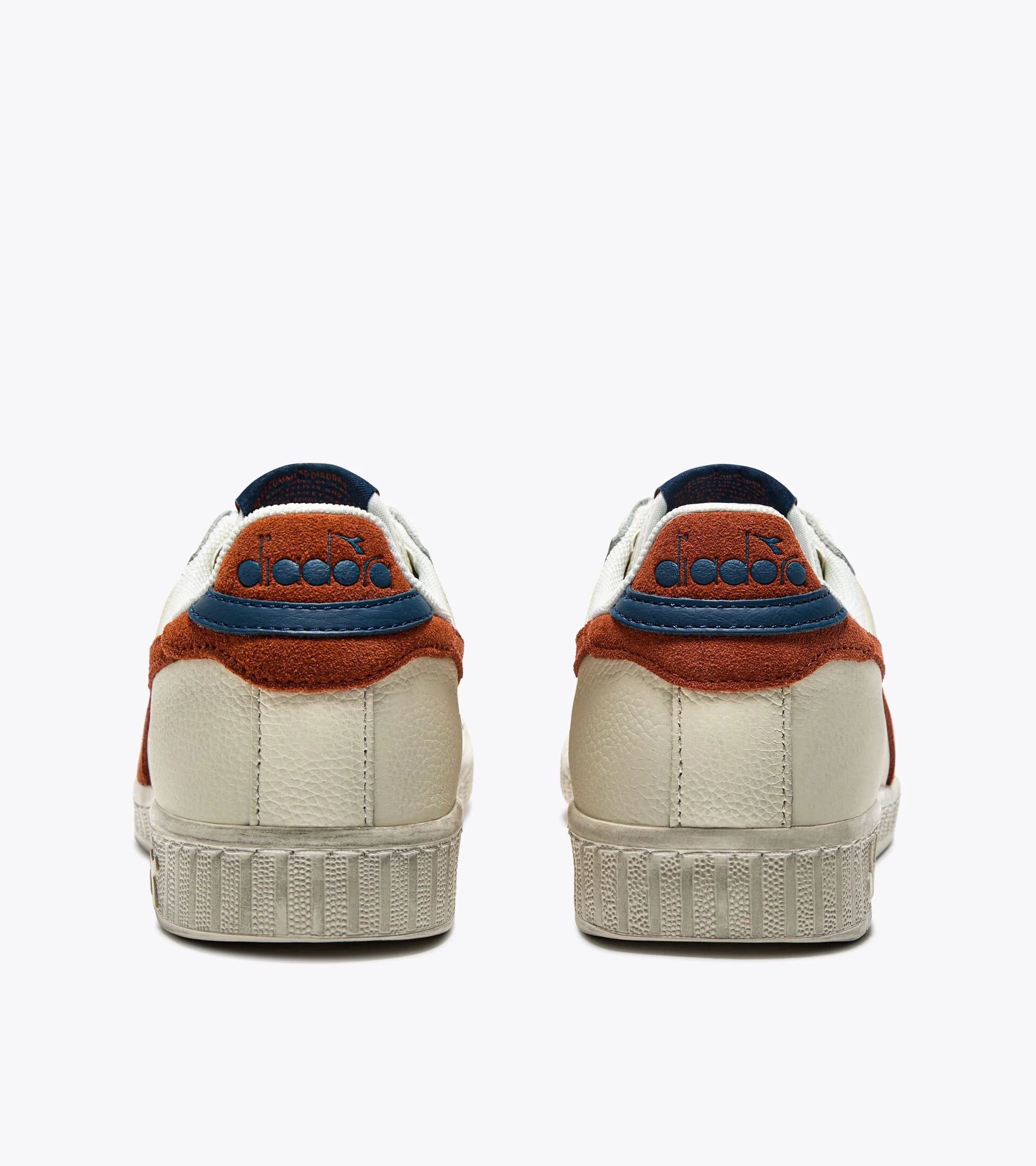Diadora Game L Low Waxed Suede Pop White/Rust - RD1 Clothing