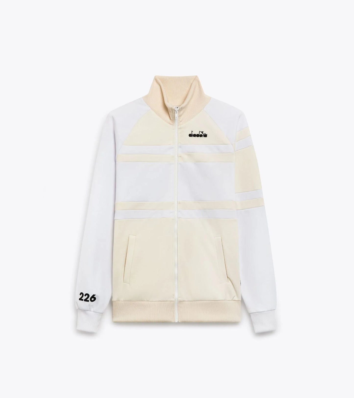 Diadora 80s Archive Track Jacket In Whisper White