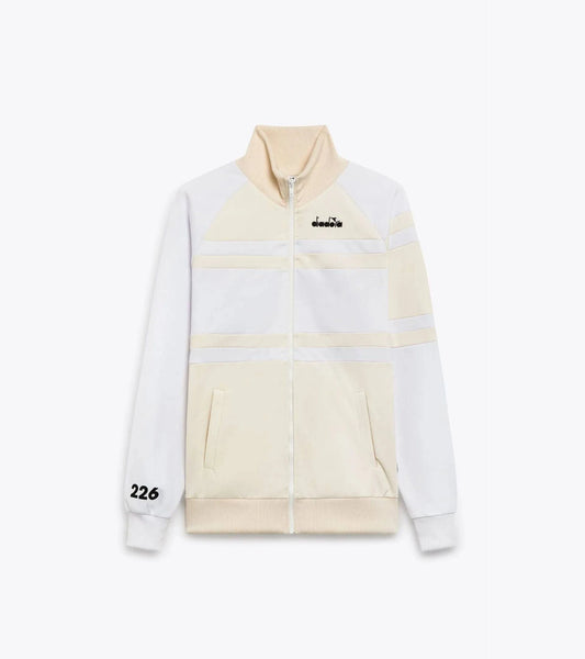 Diadora 80s Archive Track Jacket In Whisper White