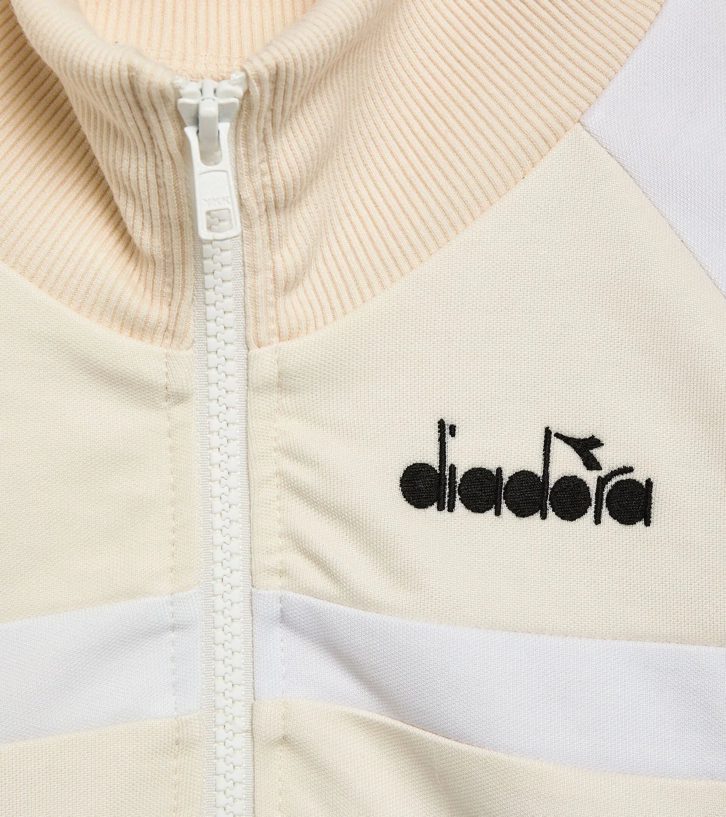 Diadora 80s Archive Track Jacket In Whisper White