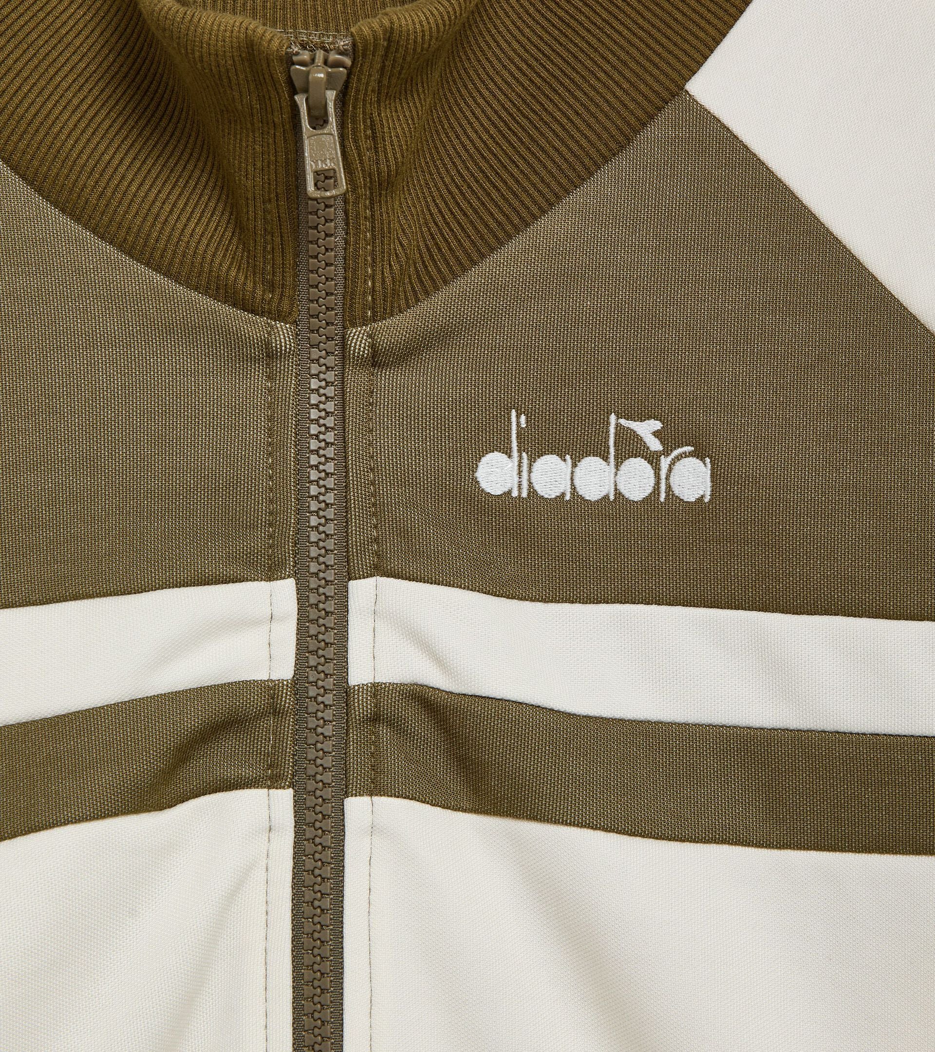 Diadora 80s Style Track Jacket In Kiwi Green