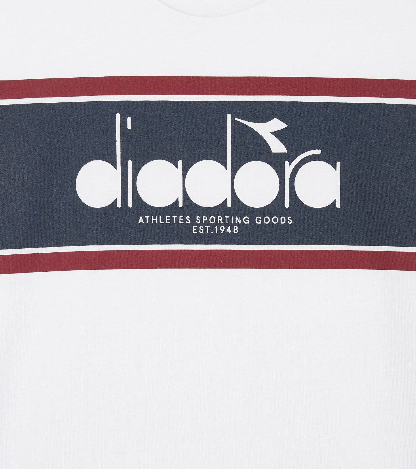 Diadora Logo T-Shirt Super White/Empire Red - RD1 Clothing
