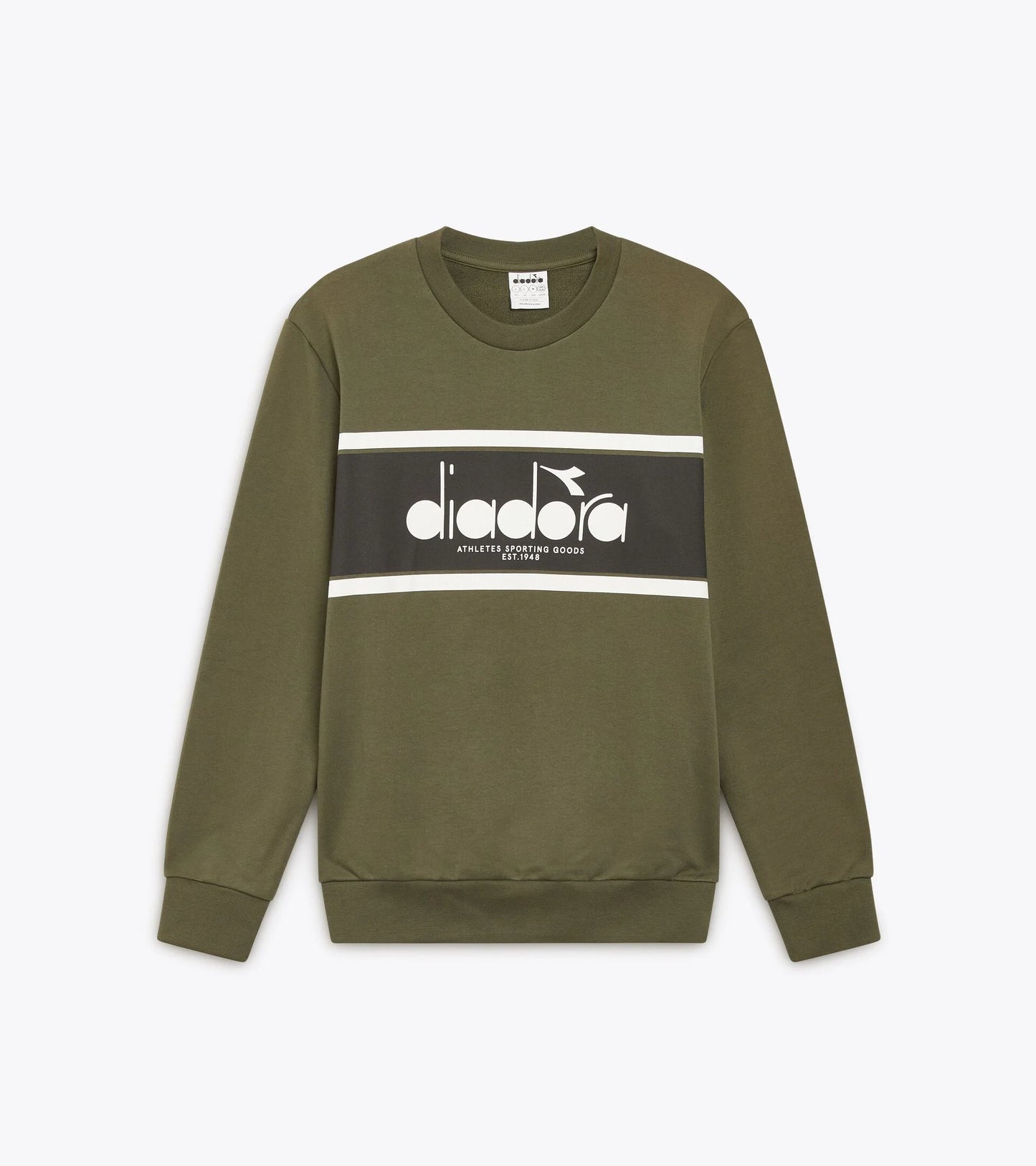 Diadora Logo Sweatshirt Green Rifle - RD1 Clothing