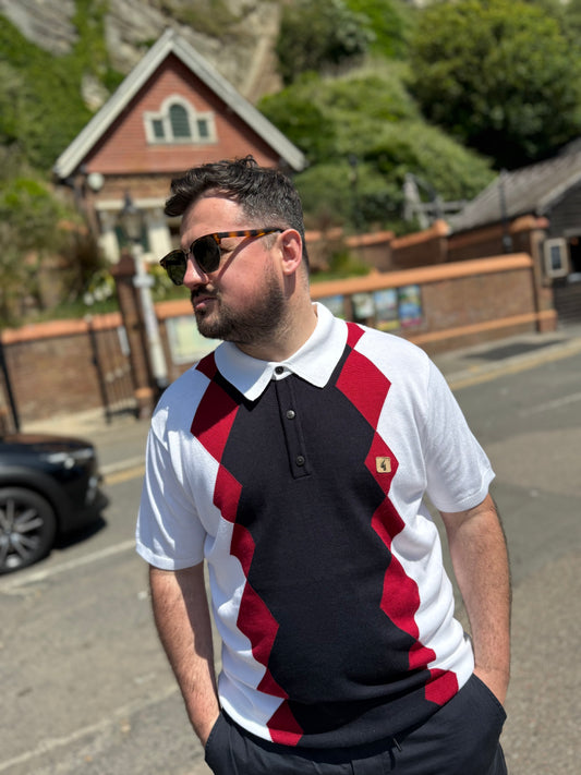 Gabicci Vintage Bond Polo White