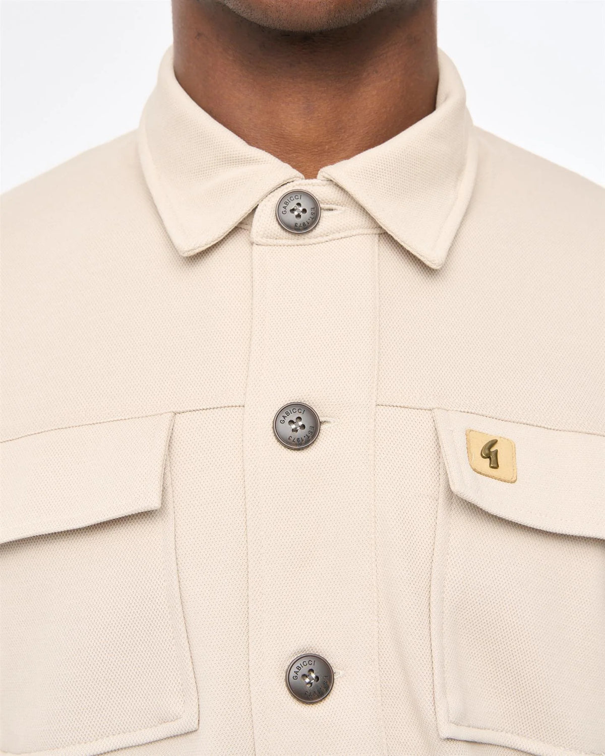 Gabicci Vintage Leigh Overshirt in Cream