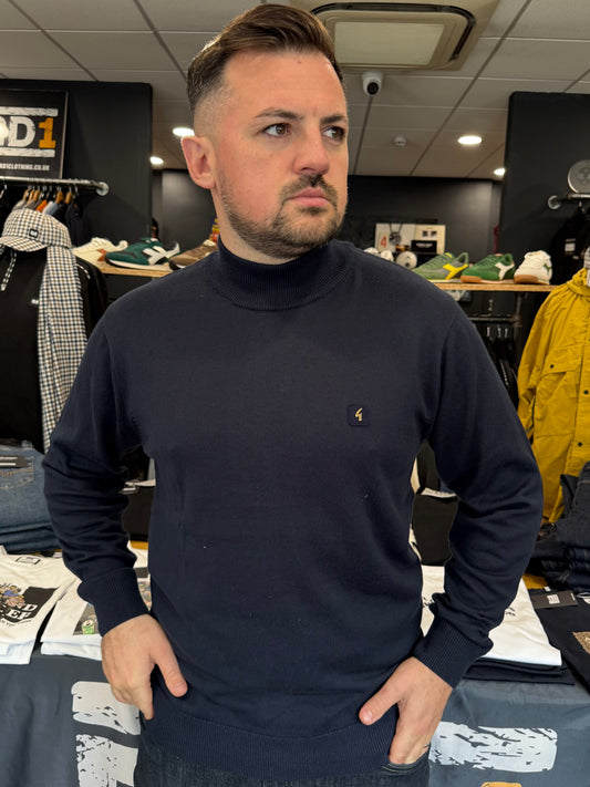 Gabicci Vintage Duke Turtle Neck Navy