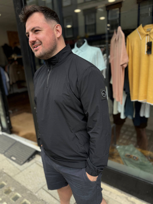 Marshall Artist Lennox Quarter Zip Black - RD1 Clothing