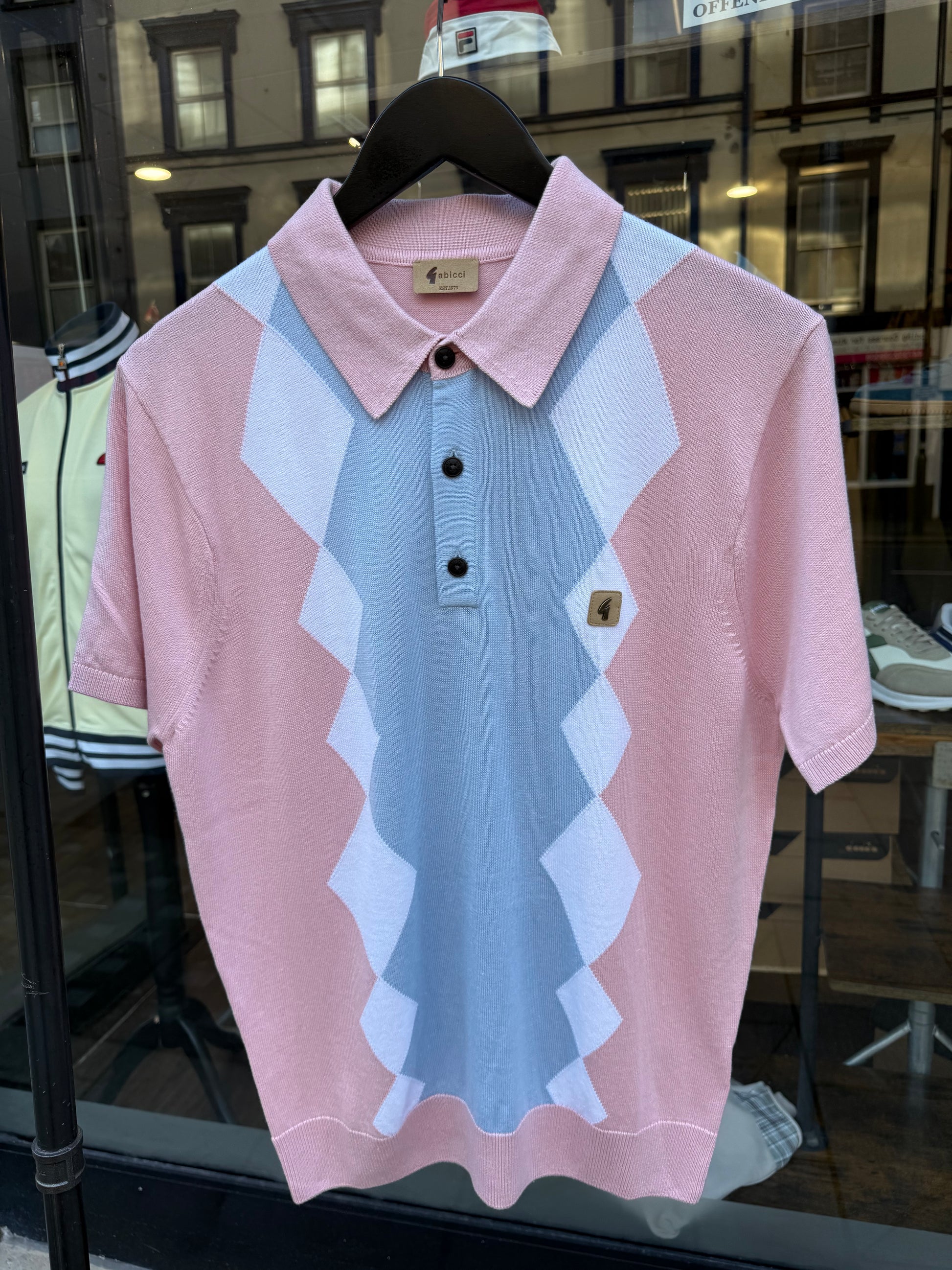 Gabicci Vintage Bond Knitted Polo Candy - RD1 Clothing