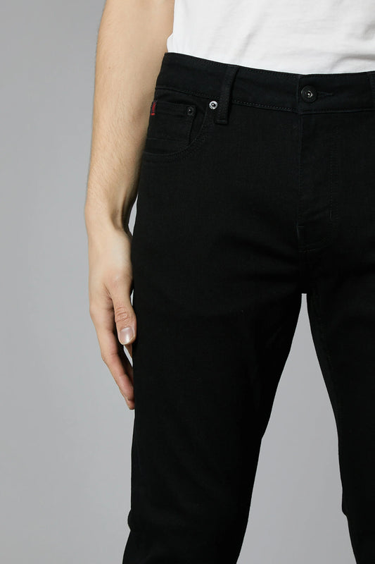 DML Dakota Slim Fit Jeans In Deep Black
