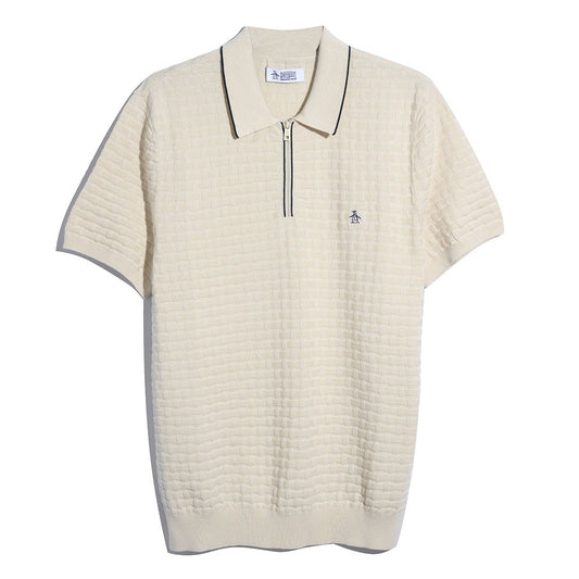 Original Penguin Links Stitch Quarter Zip Birch