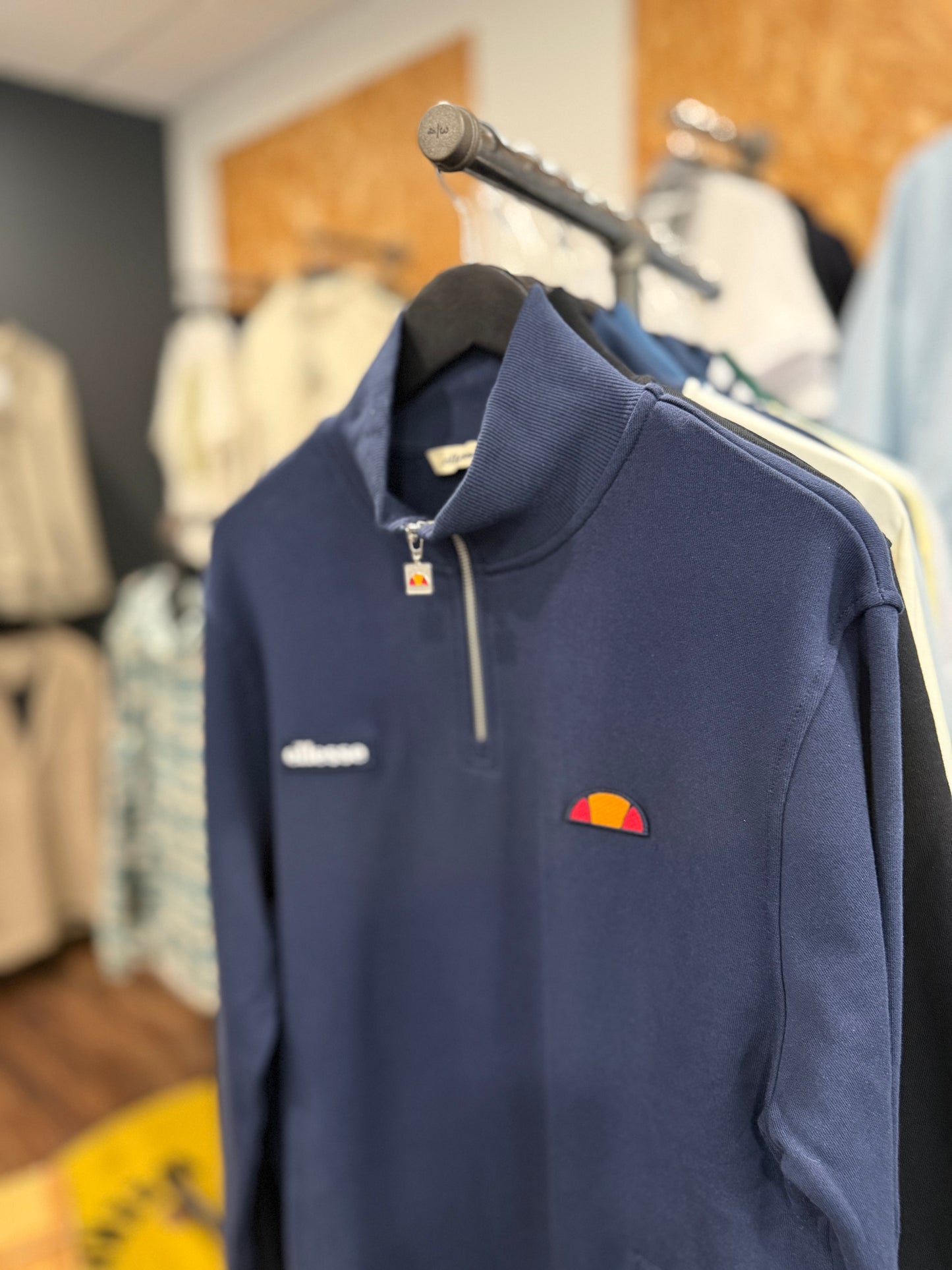 Ellesse Pelegrini Quarter Zip Navy