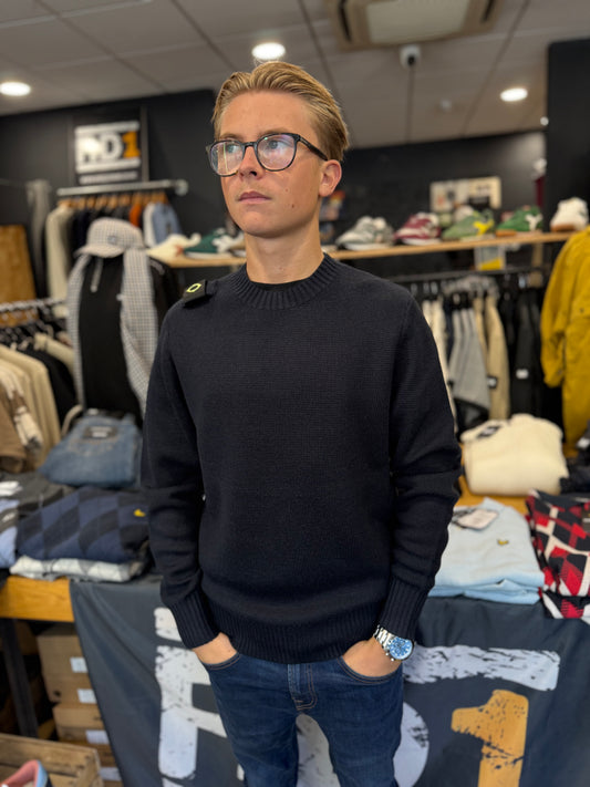 MA.STRUM Oka Crew Sweatshirt Dark Navy