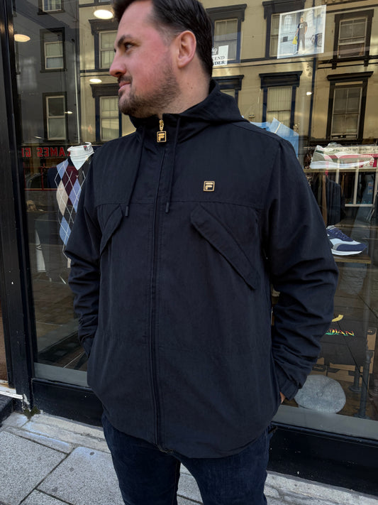 Fila Gold Lightweight Jacket Black - RD1 Clothing