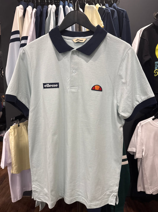 Ellesse Lessepsia Polo Shirt Light Blue/Navy - RD1 Clothing