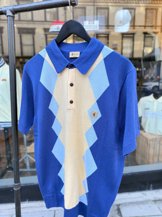 Gabicci Vintage Bond Knitted Polo Delft - RD1 Clothing