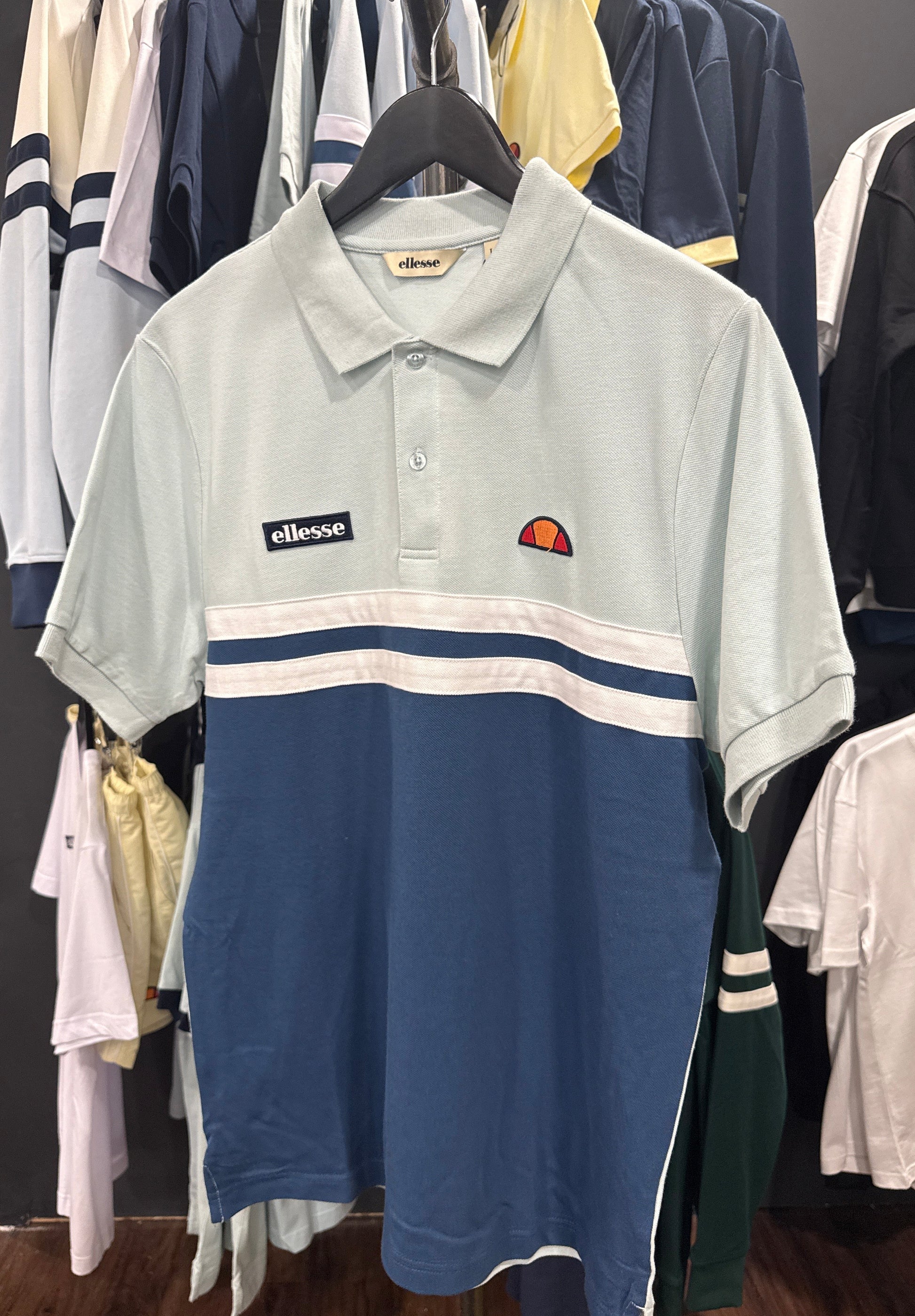 Ellesse Muccia Polo Blue/Light Blue - RD1 Clothing
