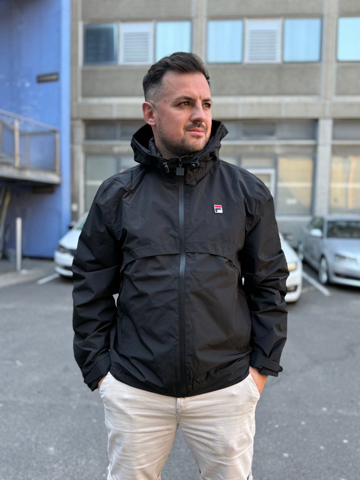 Fila Vintage Marcos Full Zip Jacket Black