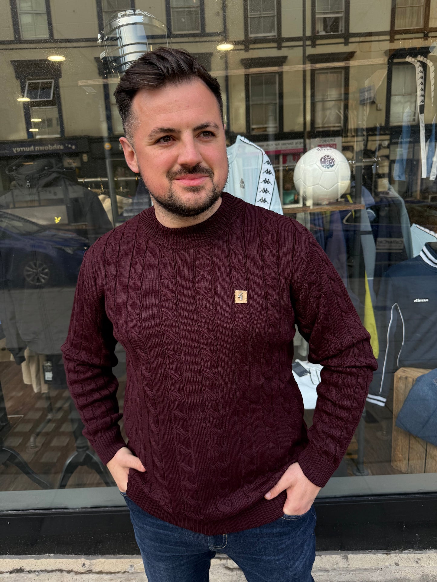 Gabicci Vintage Temor Knitted Jumper Mulberry