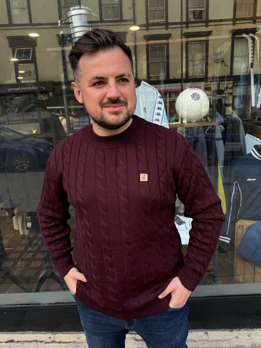 Gabicci Vintage Temor Knitted Jumper Mulberry