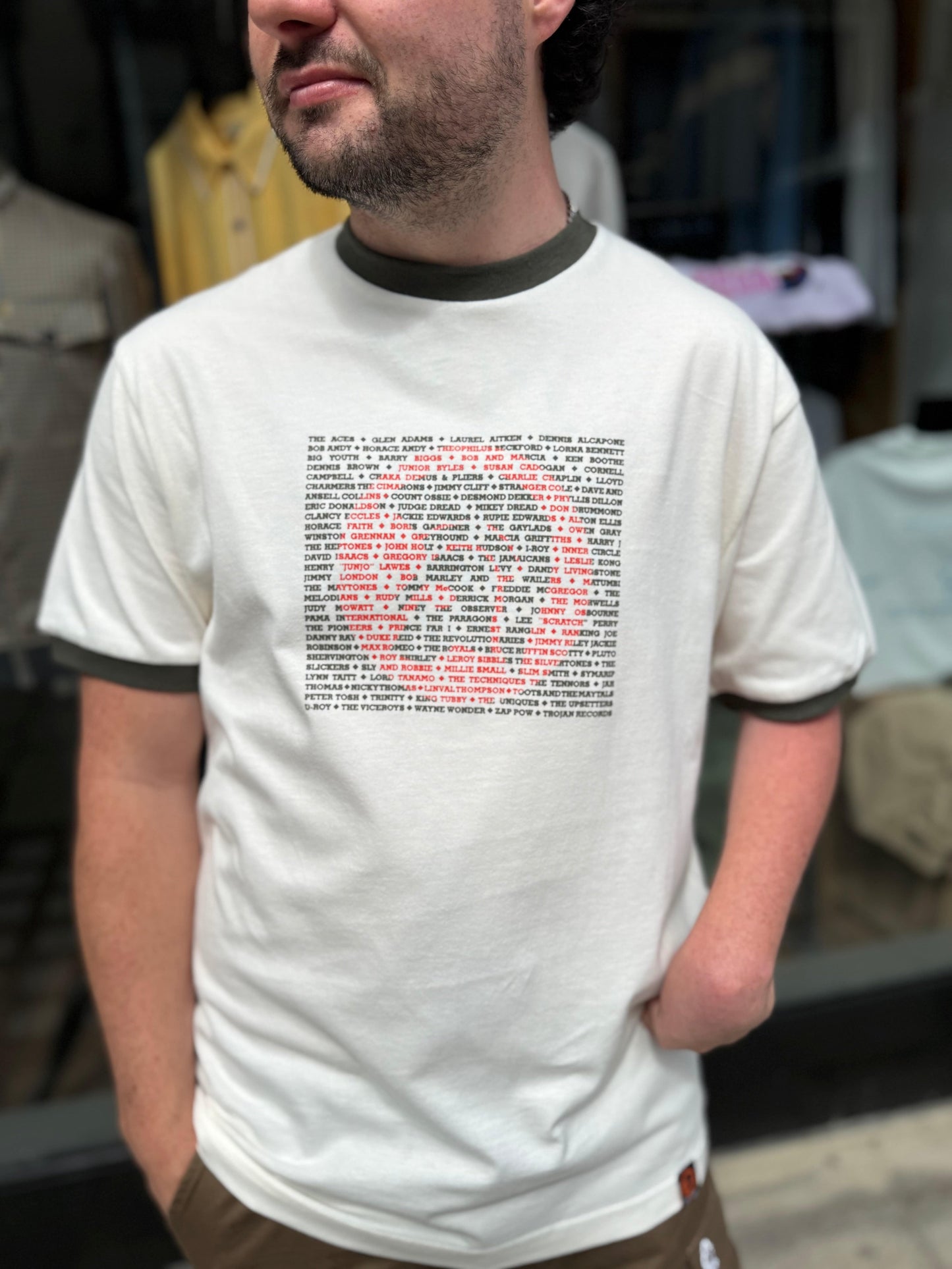 Trojan Artist Logo T-shirt Ecru - RD1 Clothing