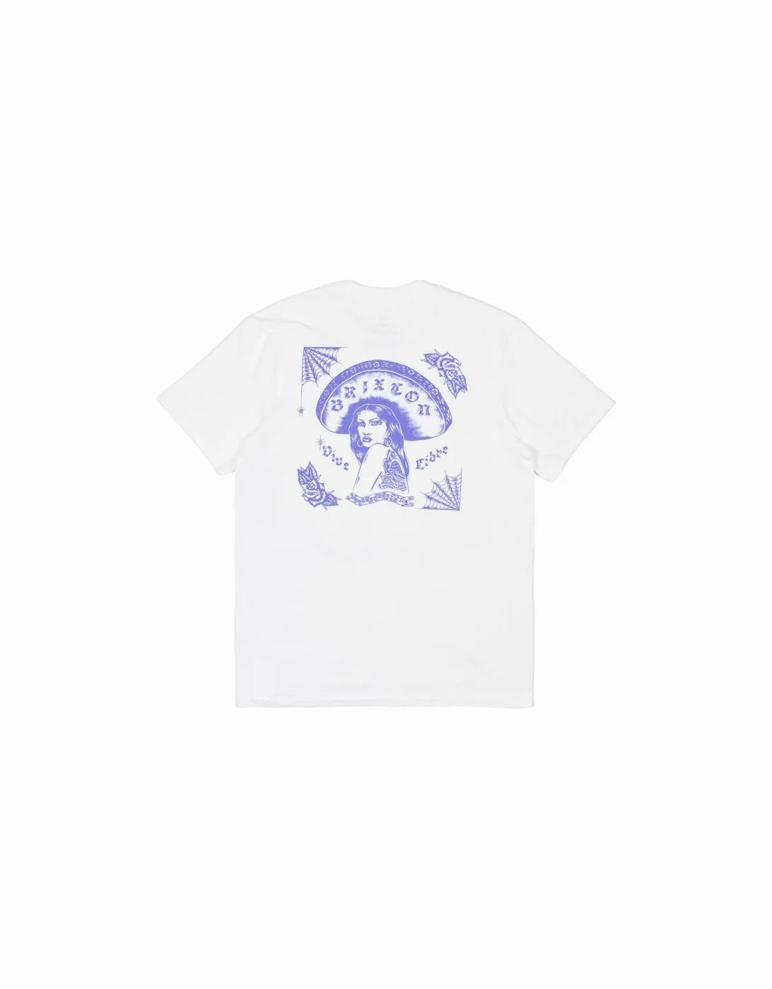 Brixton Vive Libre Tee In White - RD1 Clothing