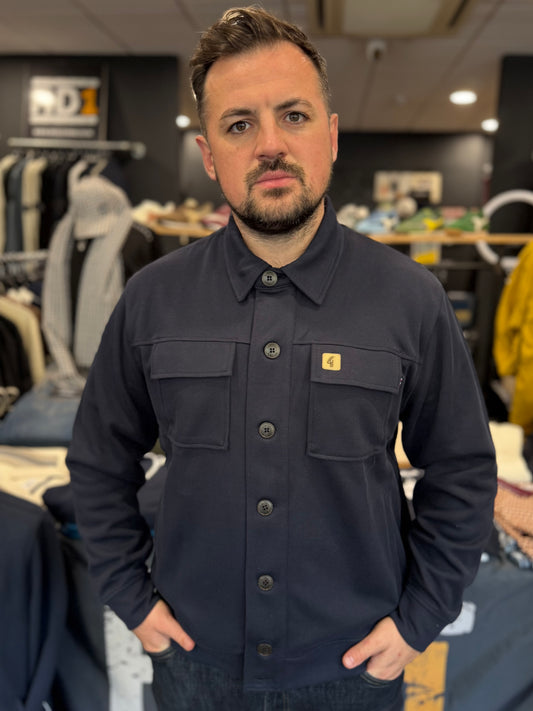 Gabicci Vintage Leigh Overshirt in Navy