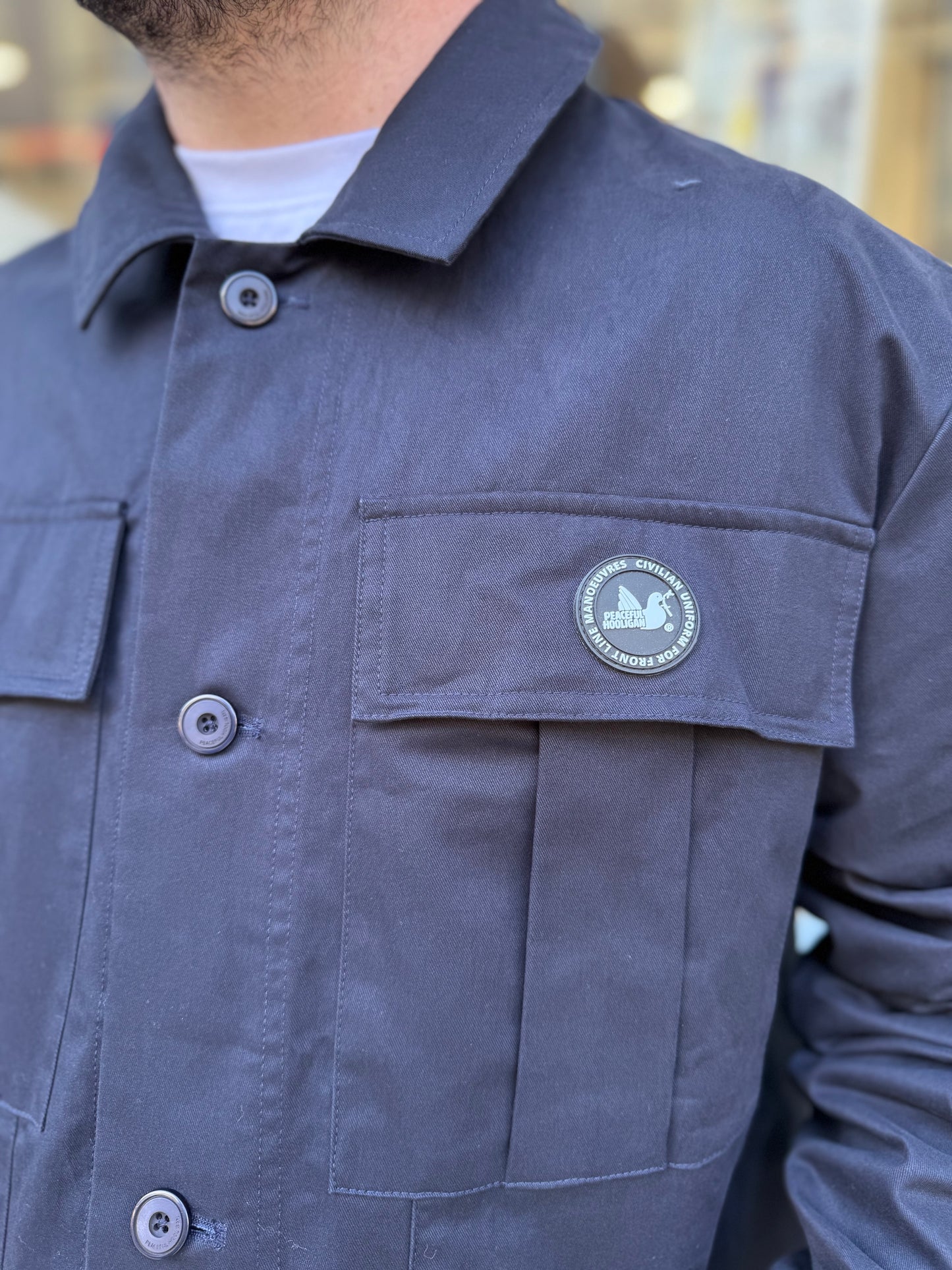 Peaceful Hooligan Harrison Jacket Navy