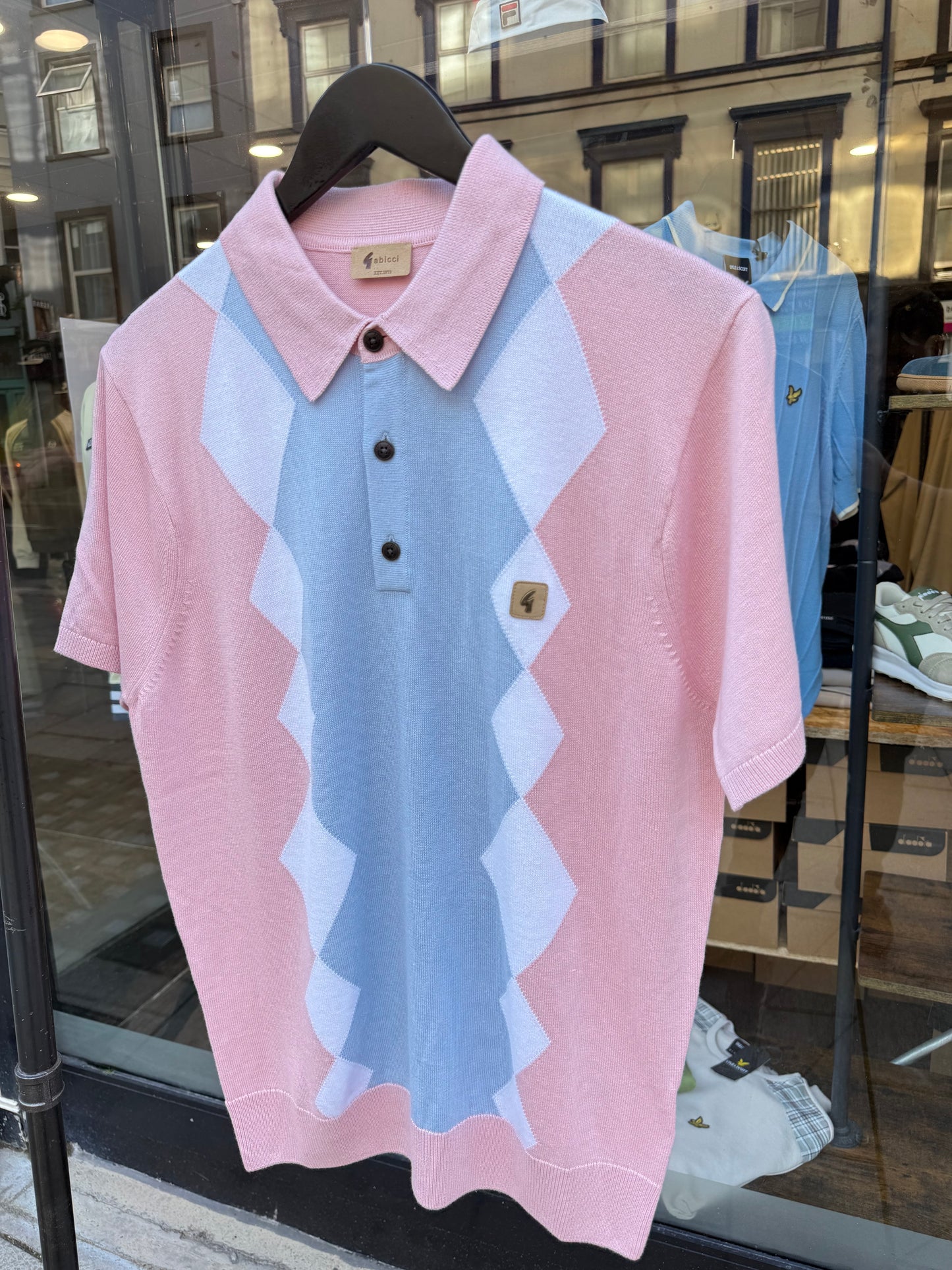 Gabicci Vintage Bond Knitted Polo Candy - RD1 Clothing