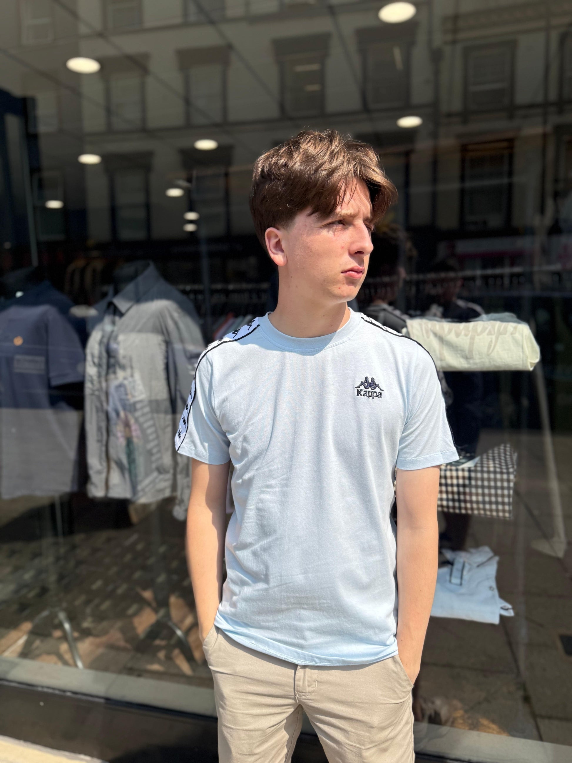 Kappa Umara T-Shirt Blue Azure/White - RD1 Clothing