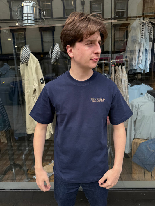 Penfield Wilde Bear T-Shirt Navy