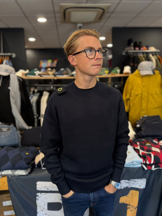 MA.STRUM Oka Crew Sweatshirt Dark Navy
