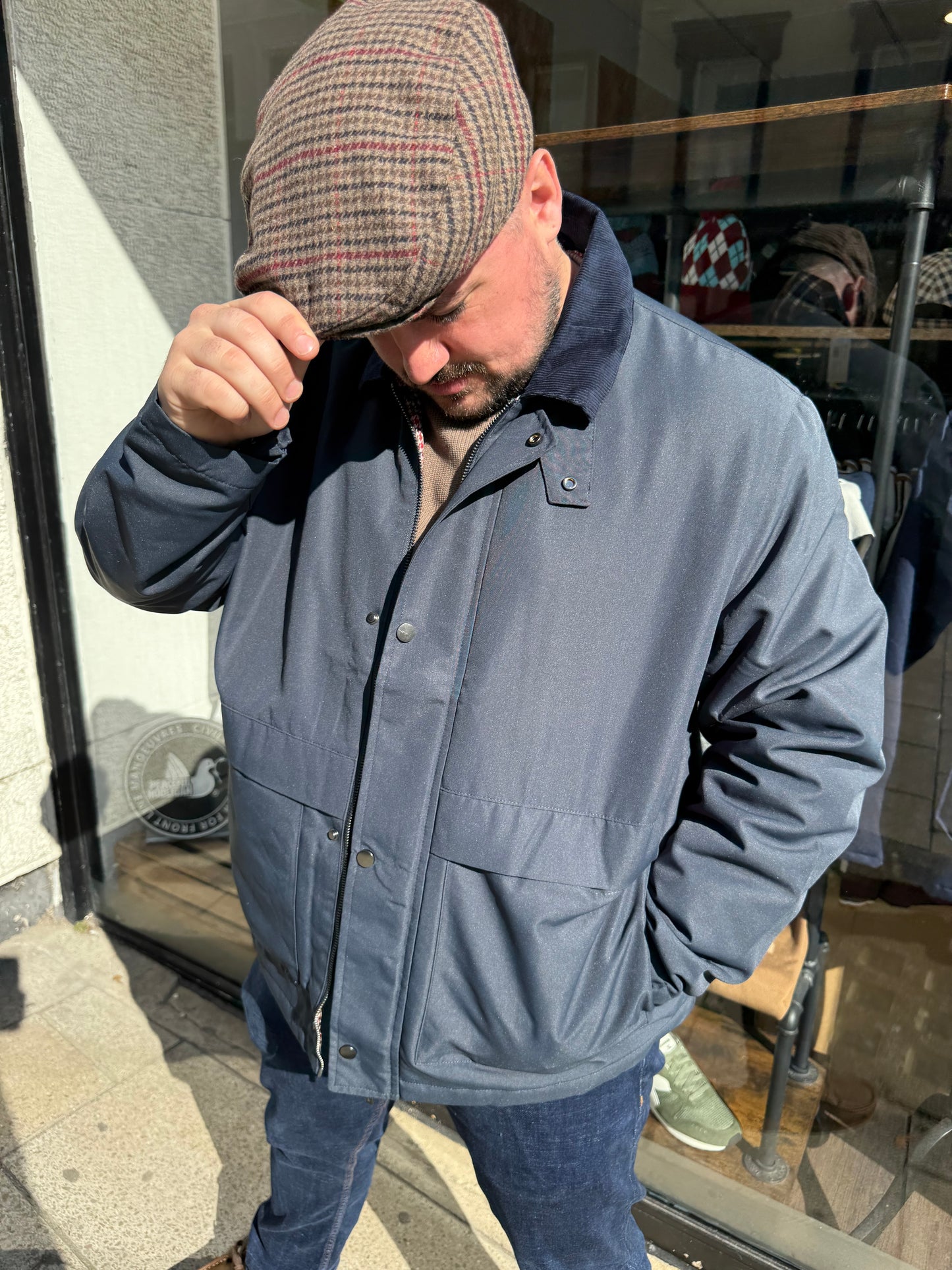 Tweed Flat Cap Brown