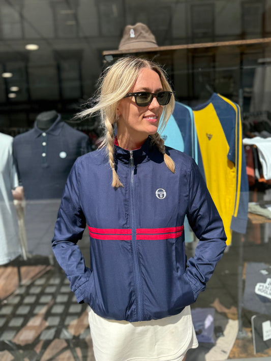 Sergio Tacchini Dino Track Top Maritime Blue/Chill Pepper