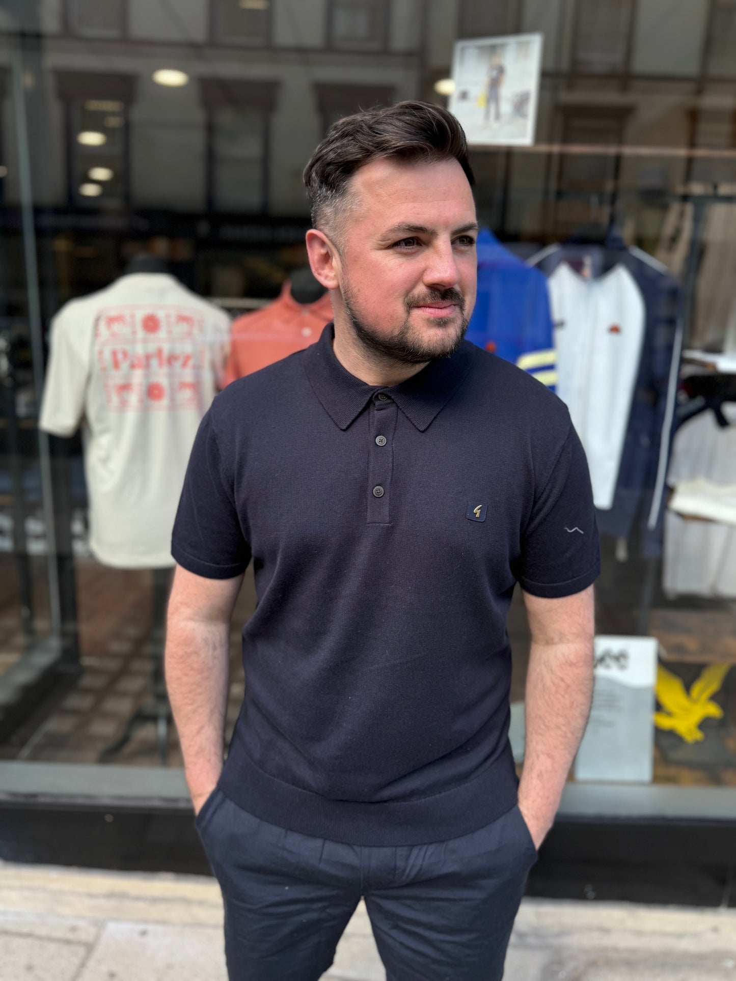 Gabicci VIntgae Jackson Polo Shirt Navy - RD1 Clothing