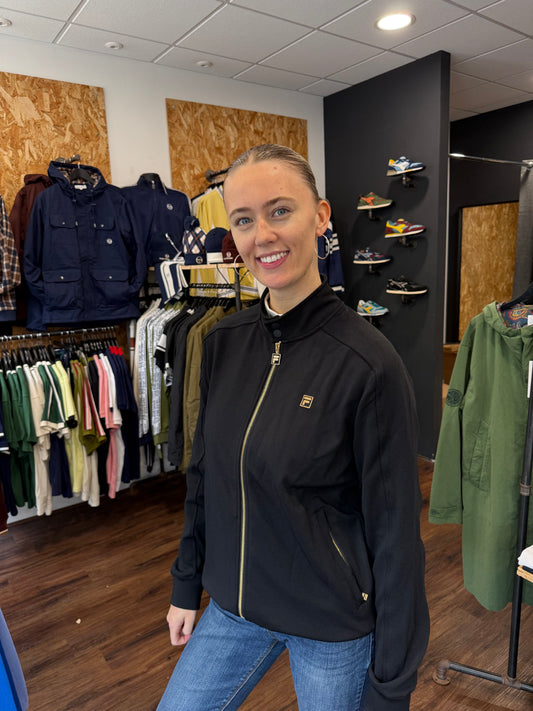 Fila Gold Davey Full Zip Track Top Black