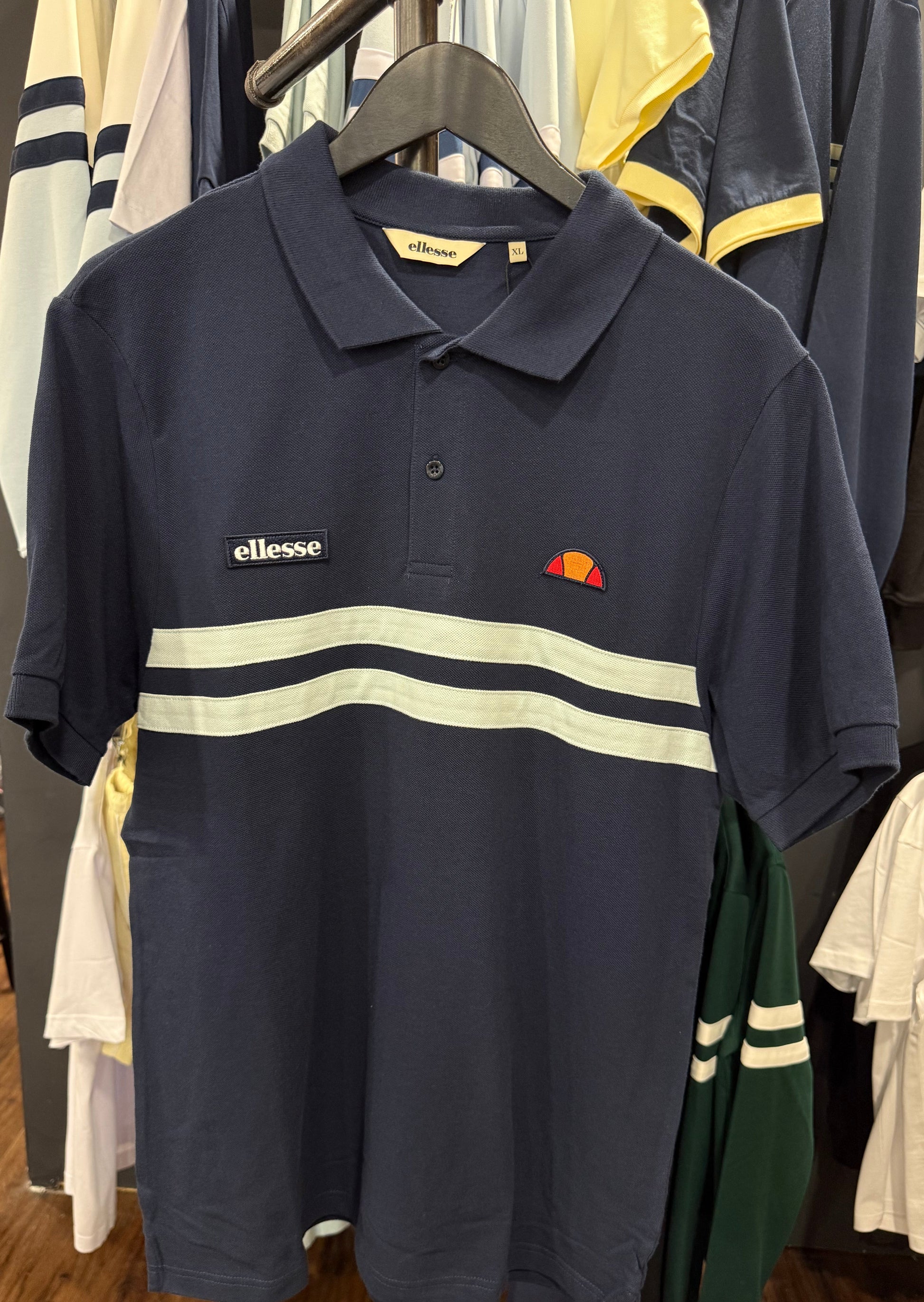 Ellesse Muccia Polo Navy/Light Blue - RD1 Clothing