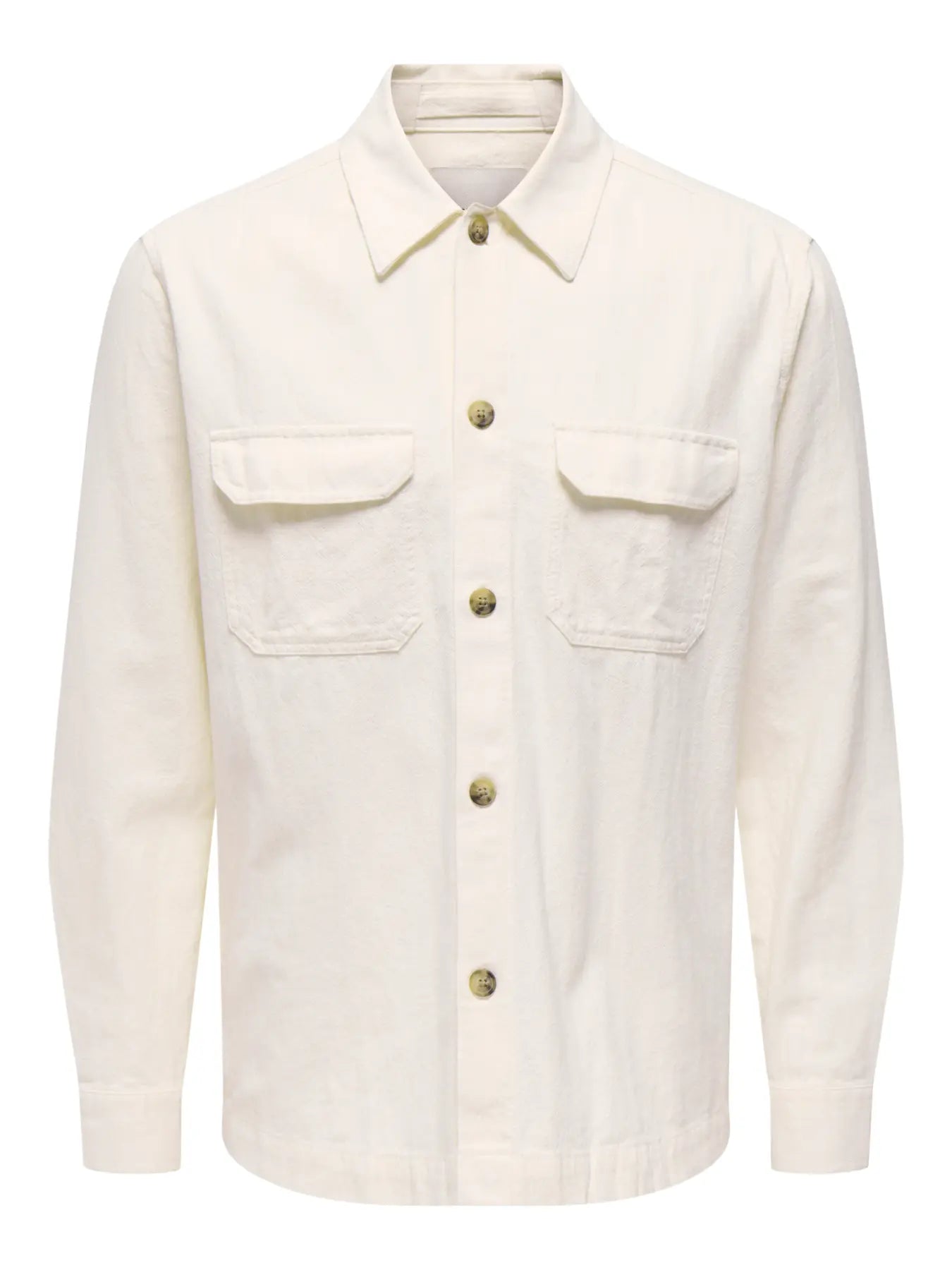 Only & Sons Onscot L/S Shirt Cream