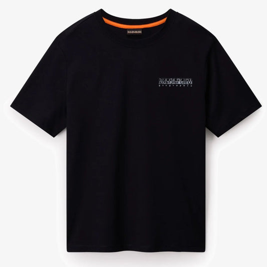 Napapijri Turrach Back Graphic T-Shirt Black Beauty