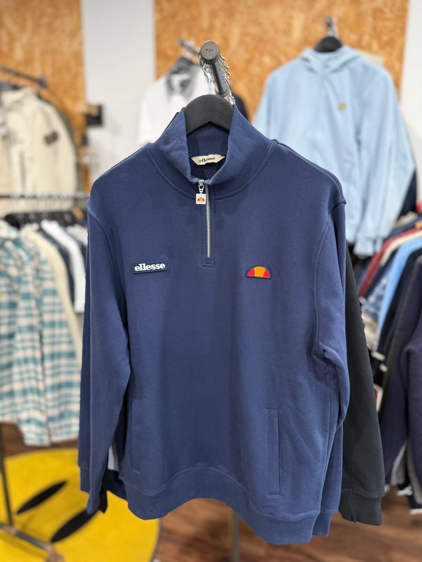 Ellesse Pelegrini Quarter Zip Navy