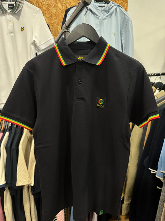 Trojan Twin tipped Polo in Rasta TR/9077 - RD1 Clothing