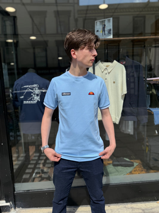 Ellesse Belvider Tee In Light Blue
