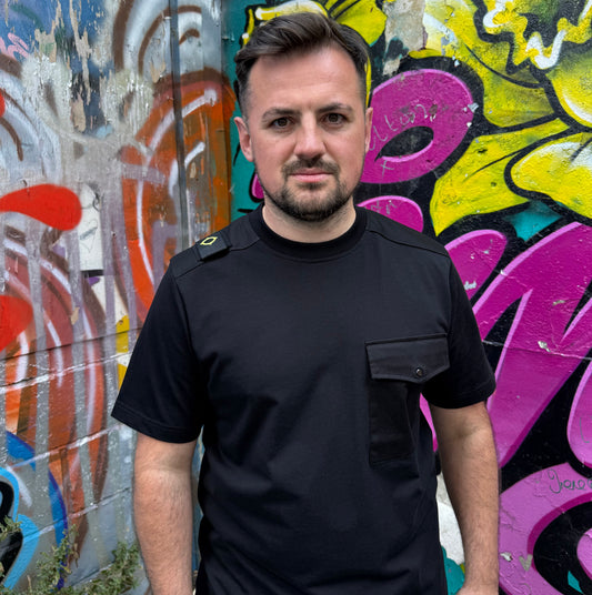 MA.STRUM Sark Pocket T-Shirt Black