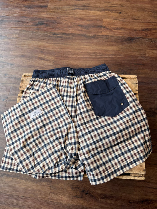 Aquascutum Iconic Volley Swim Short Club Check - RD1 Clothing