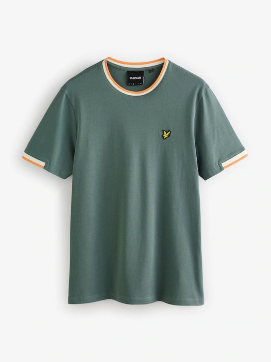 Lyle & Scott Half Tipped T-Shirt Green