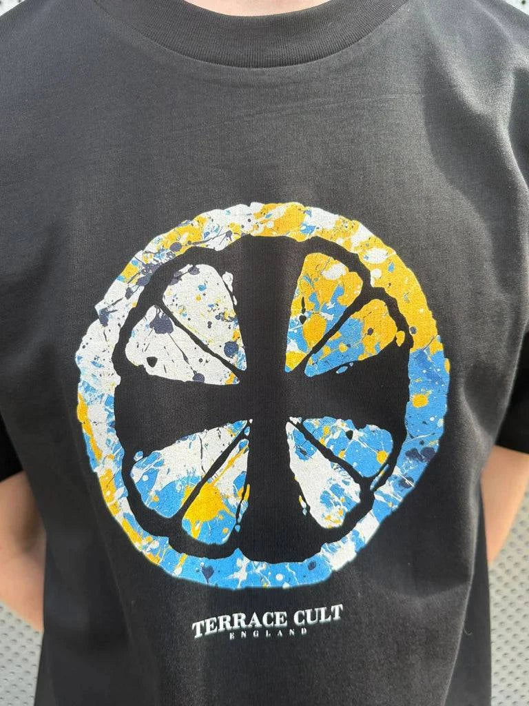 Terrace Cult Adored T-Shirt Black/Sky Bkue - RD1 Clothing