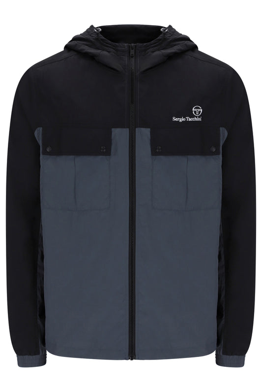 Sergio Tacchini Alba Hooded Jacket Black/Turbulence